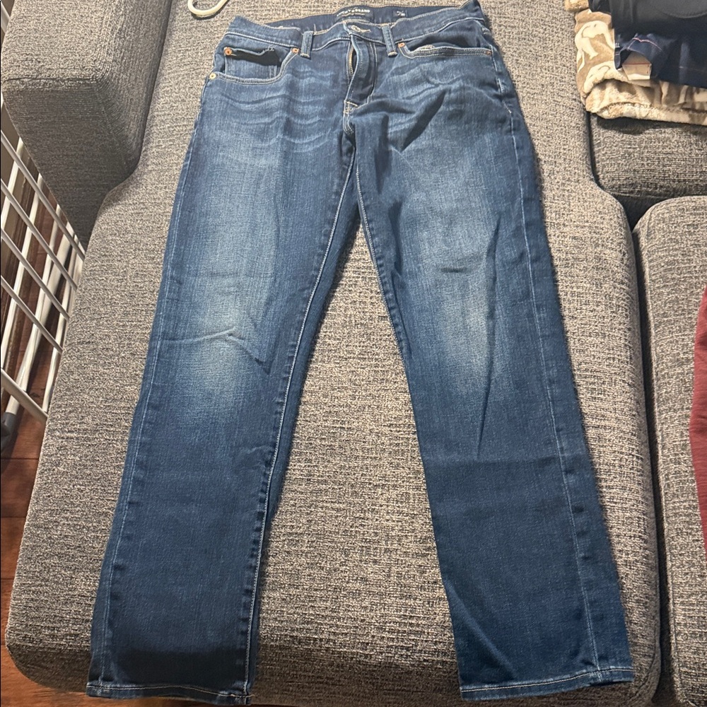 Lucky Brand Men's Dark Blue Straight Jeans